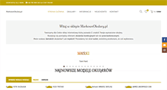 Desktop Screenshot of markoweokulary.pl
