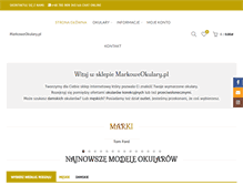 Tablet Screenshot of markoweokulary.pl